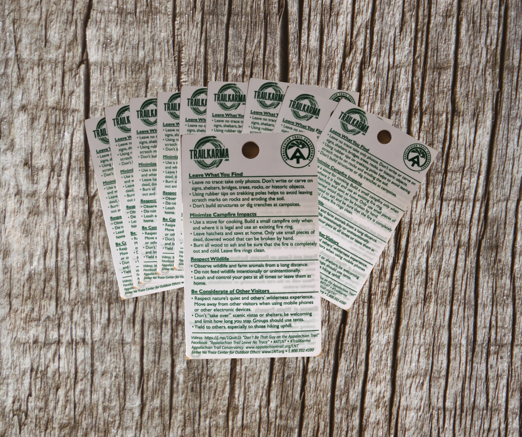 Leave No Trace A.T. Reference Cards - 10 Pack